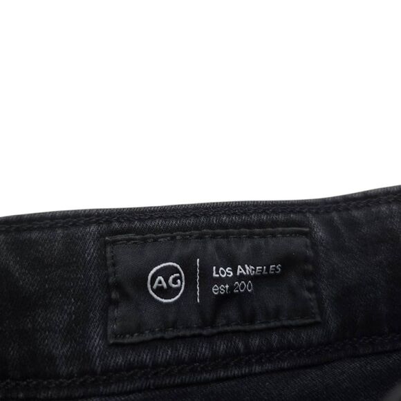 AG Farrah Skinny Ankle High Rise Jeans Women's 26 Black Stretch Pockets Zip Fly - Picture 4 of 7